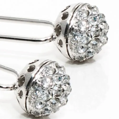 Silver Colored Hair Pins - Pair