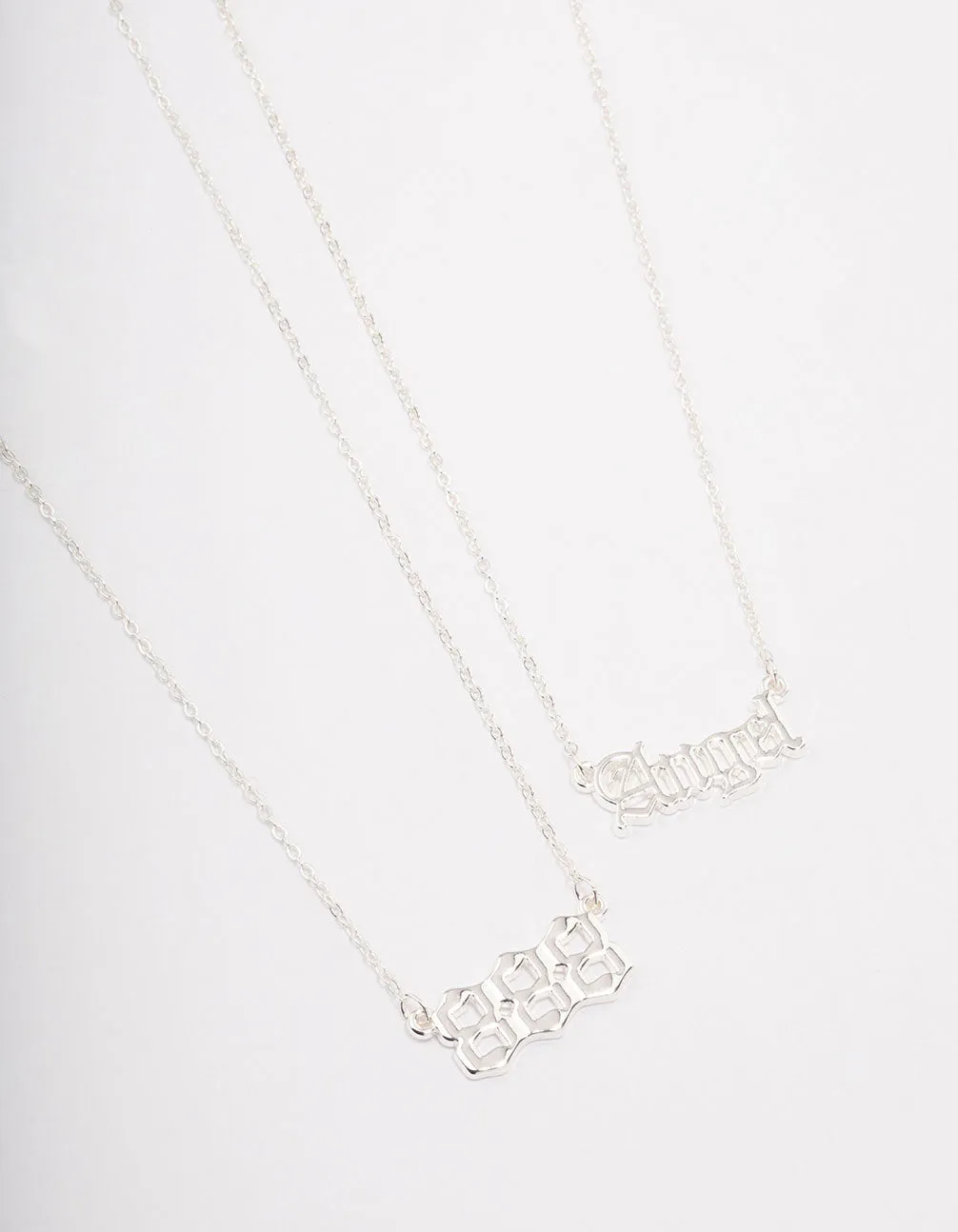 Silver Plated Angel Number '888' Necklace Pack