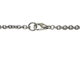 Silver Toned Etched Chopper Motorcycle Pendant Necklace
