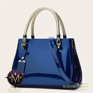 Smooth Handbags for Women Faux Leather Hand Bags for Women Trend 2024 Ladies Hand Bag Luxury Designer Blue Black Red Pink Beige