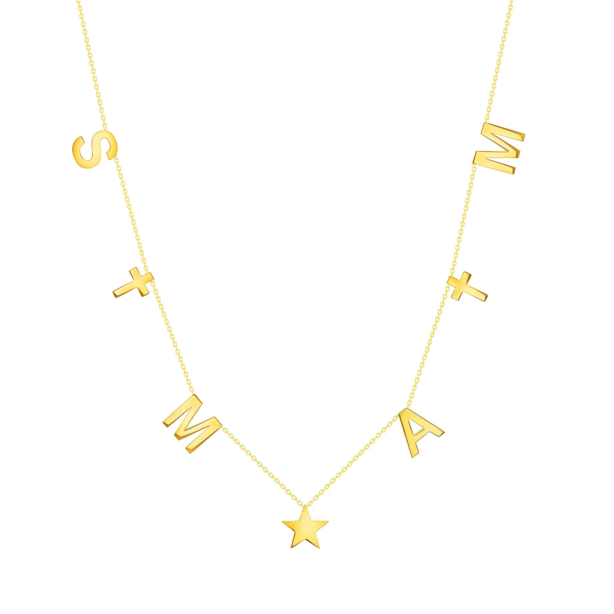 Spaced Letter Necklace