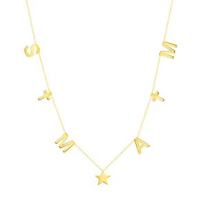 Spaced Letter Necklace