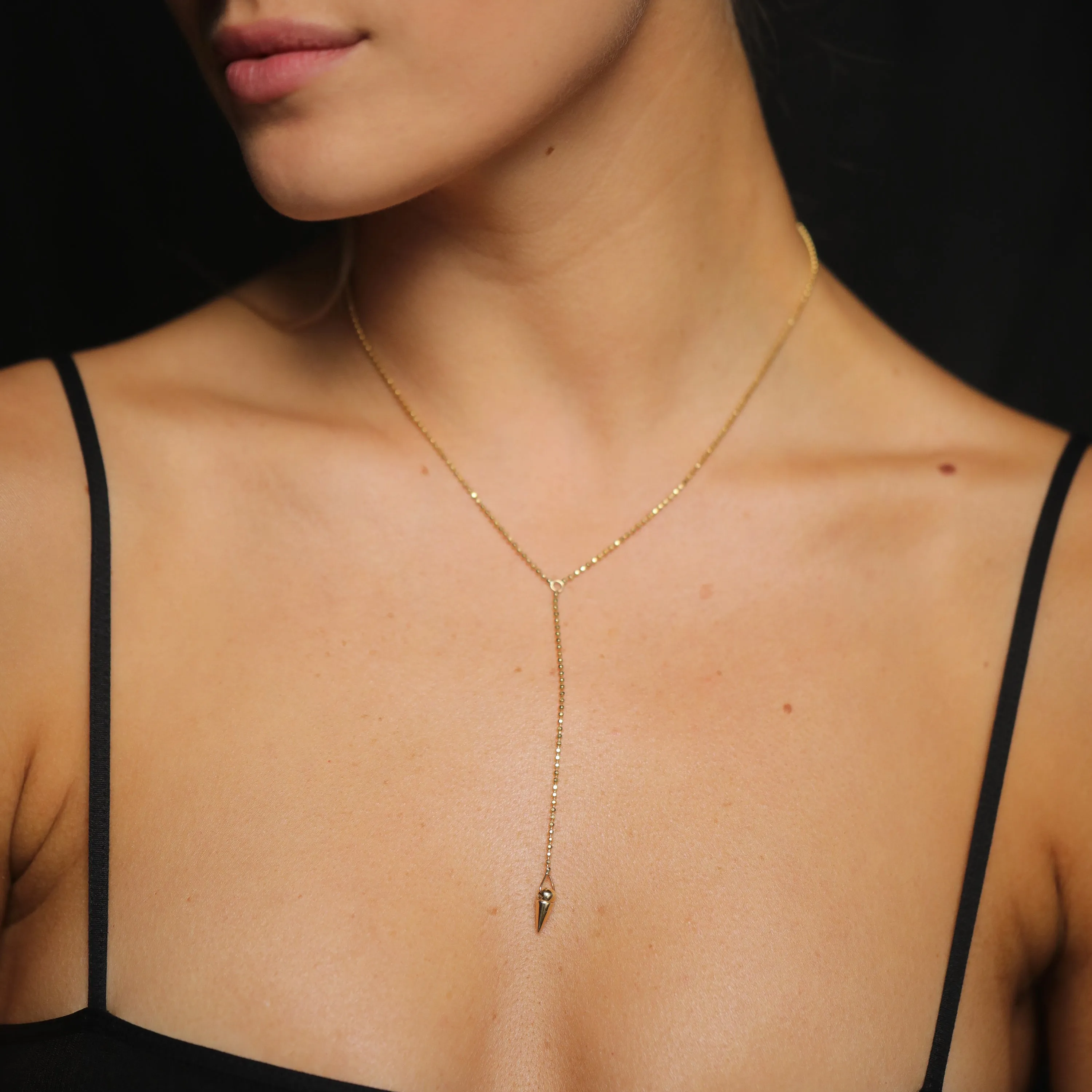 Spike Dew Necklace - Gold