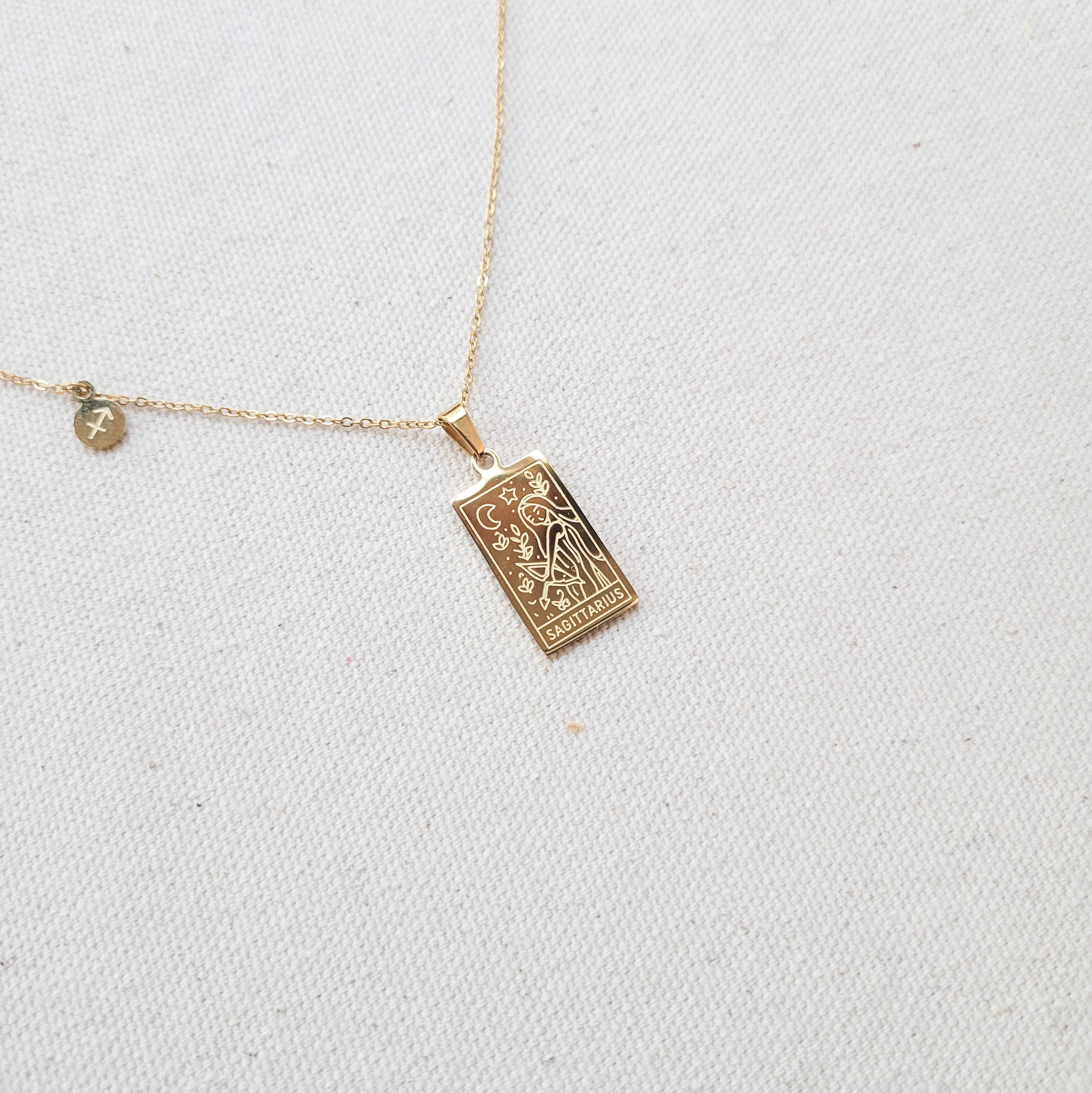 Square Zodiac Necklaces