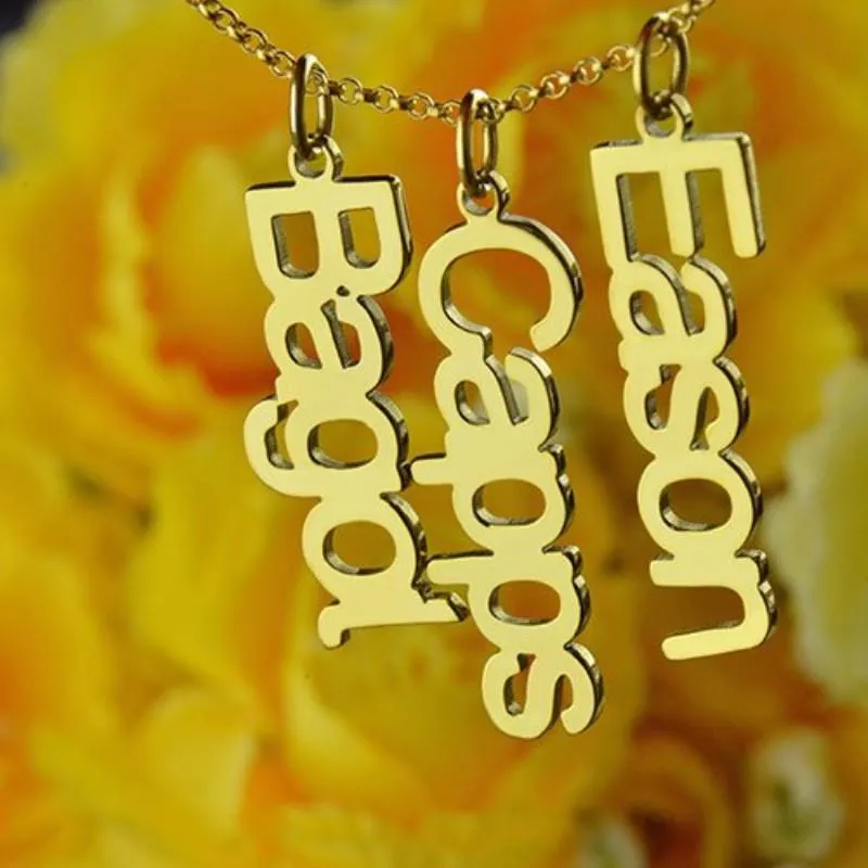Sterling Silver 925 Personalized Necklace with Customizable Name Pendant, Trendy Jewelry Gift