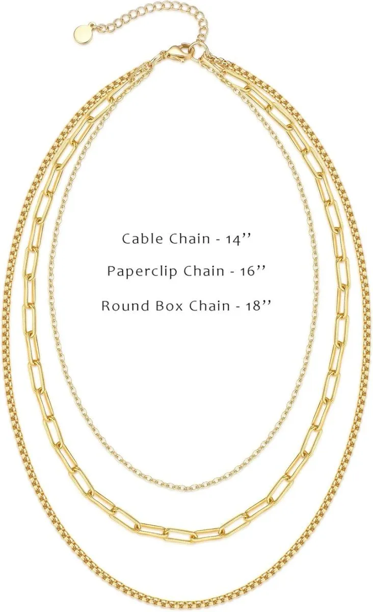 Sterling Silver Plated Layered Necklaces For Women