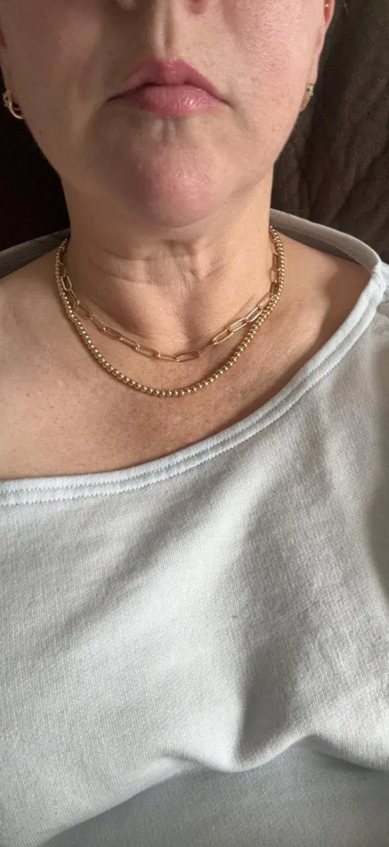 Sterling Silver Plated Layered Necklaces For Women