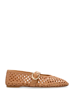 Stuart Weitzman Leather Ballet Flats 'mary Jane'