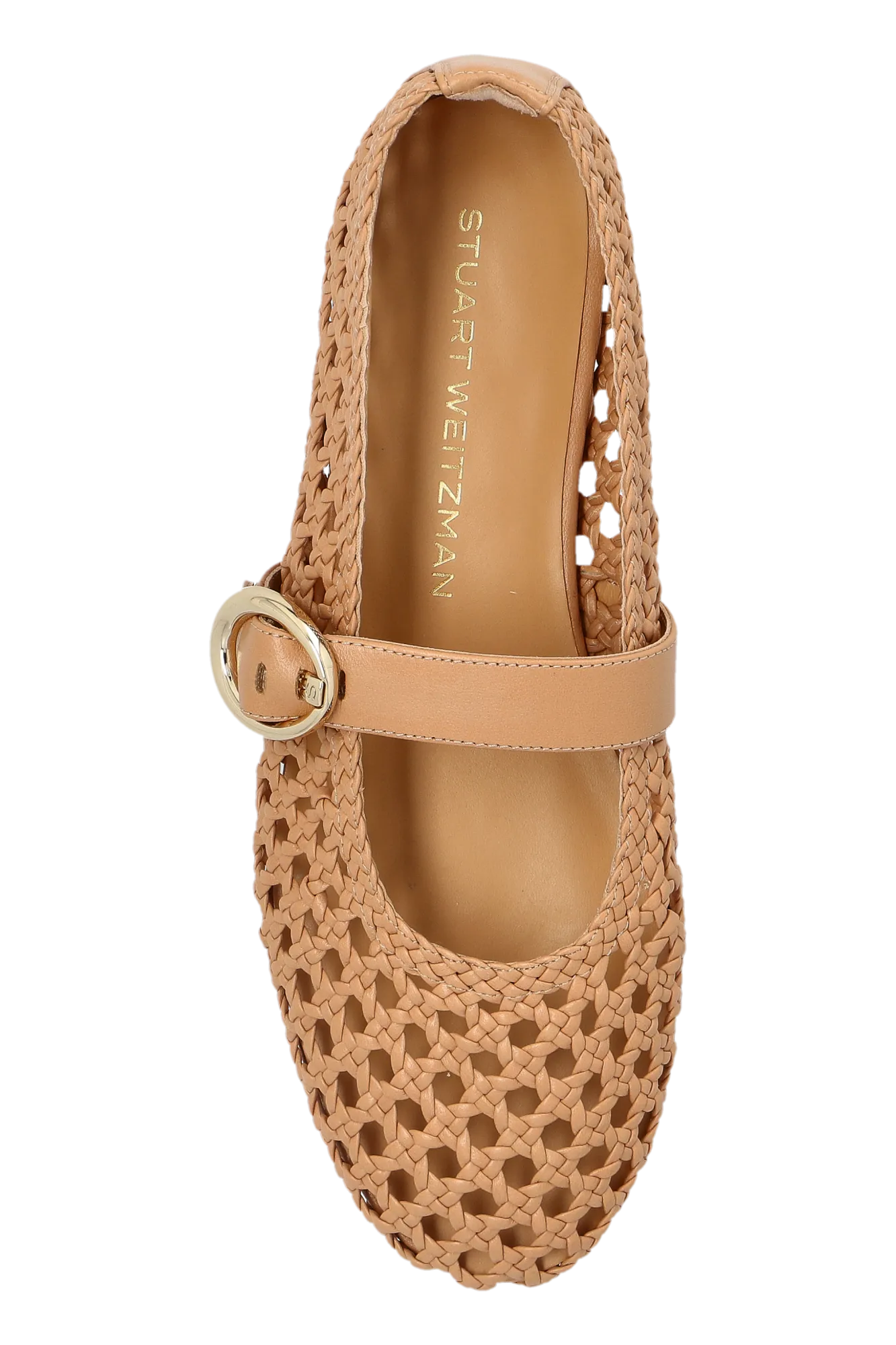 Stuart Weitzman Leather Ballet Flats 'mary Jane'