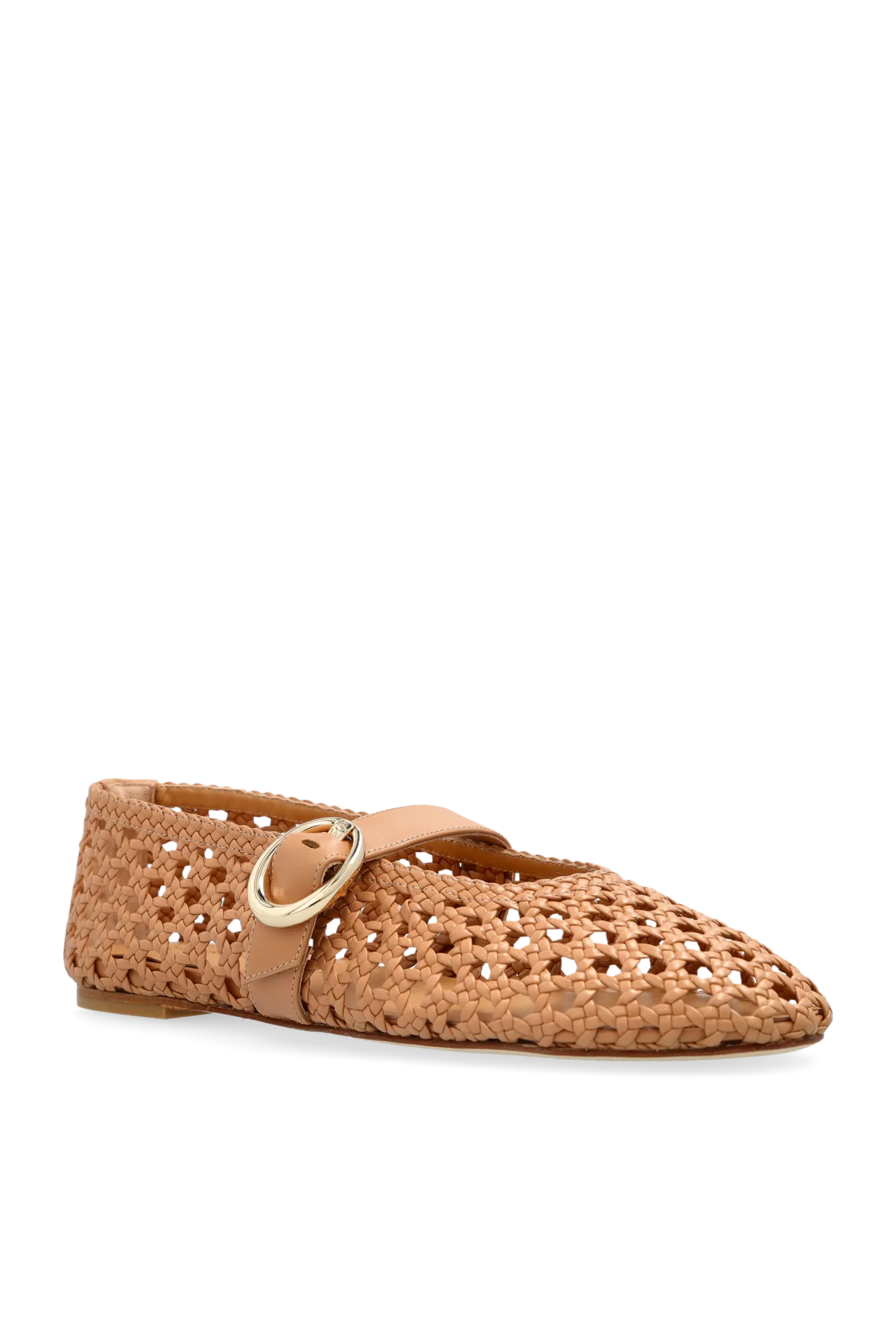 Stuart Weitzman Leather Ballet Flats 'mary Jane'