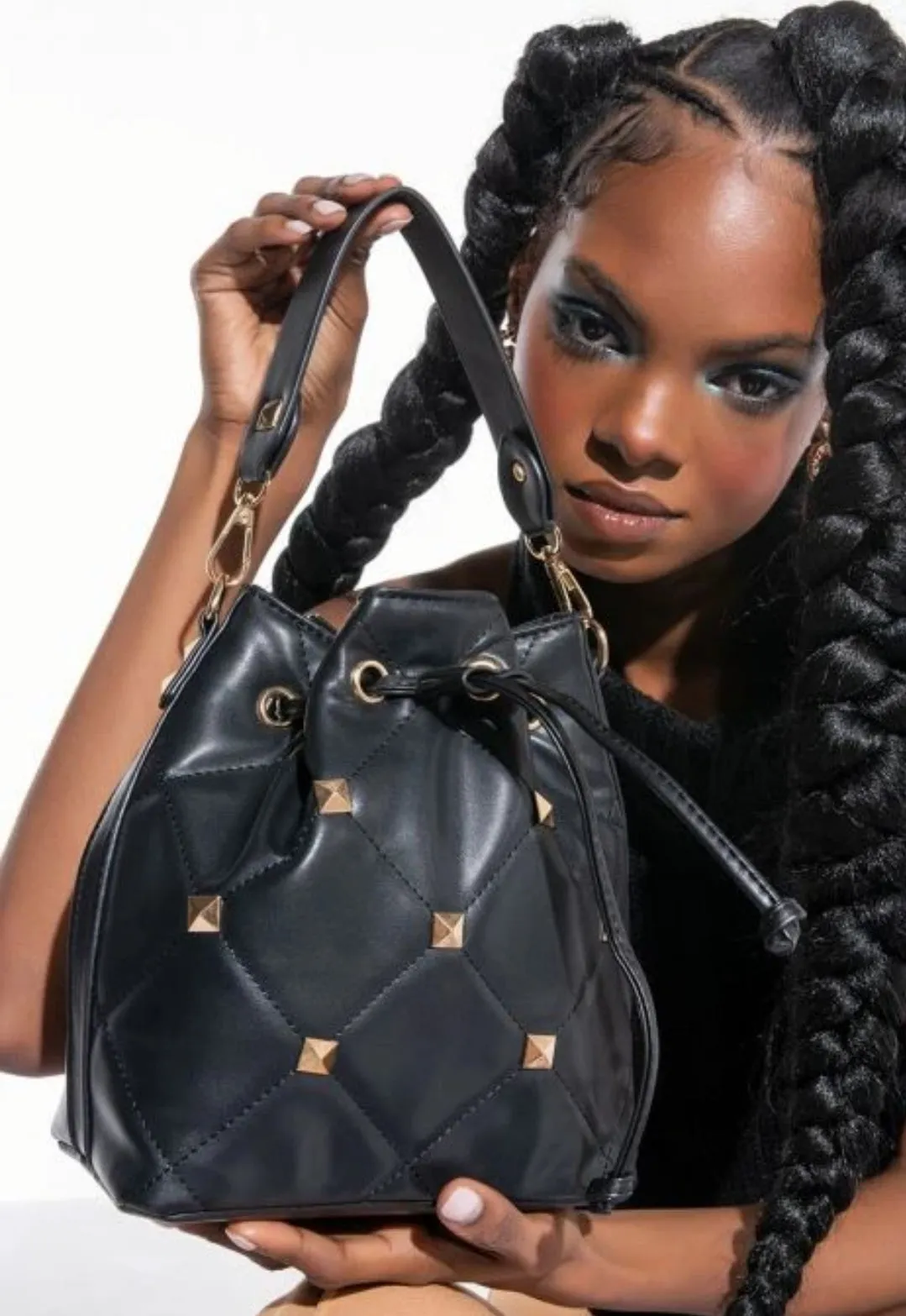 Studded Bucket Bag