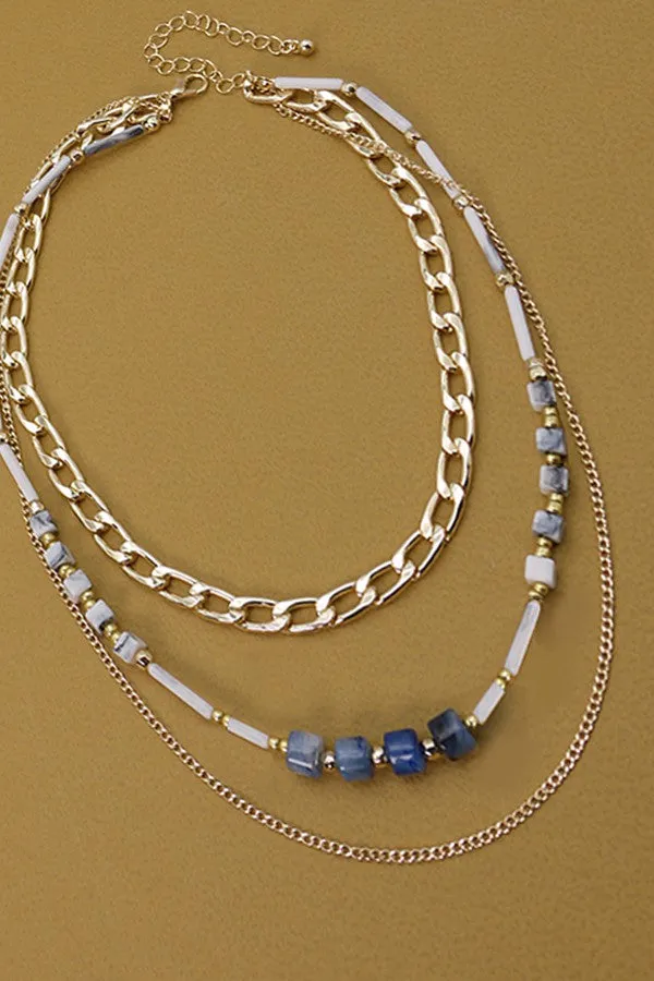 STUNNING MULTI LAYER UNIQUE BEAD NECKLACE | 47N19736