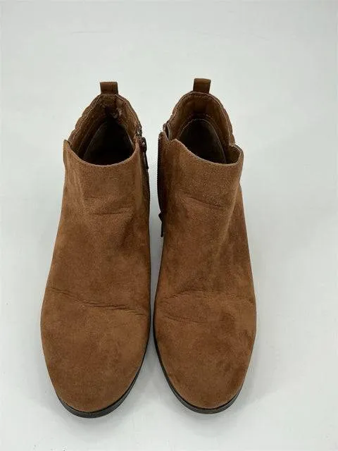 Style & Co Camel Quilted Booties Size 7.5