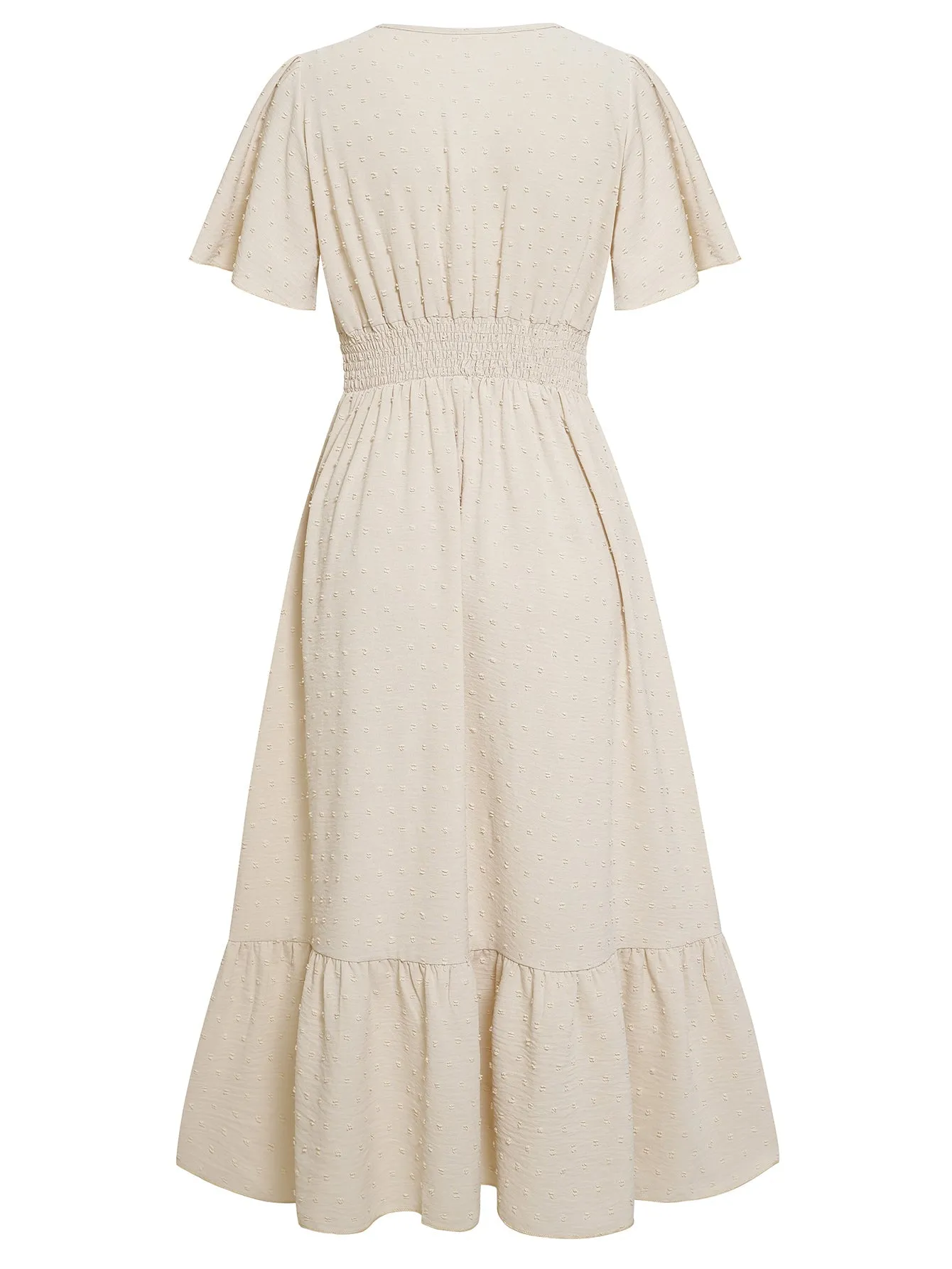 Sweetest One Poppies Short Sleeve Maxi Dress - Beige