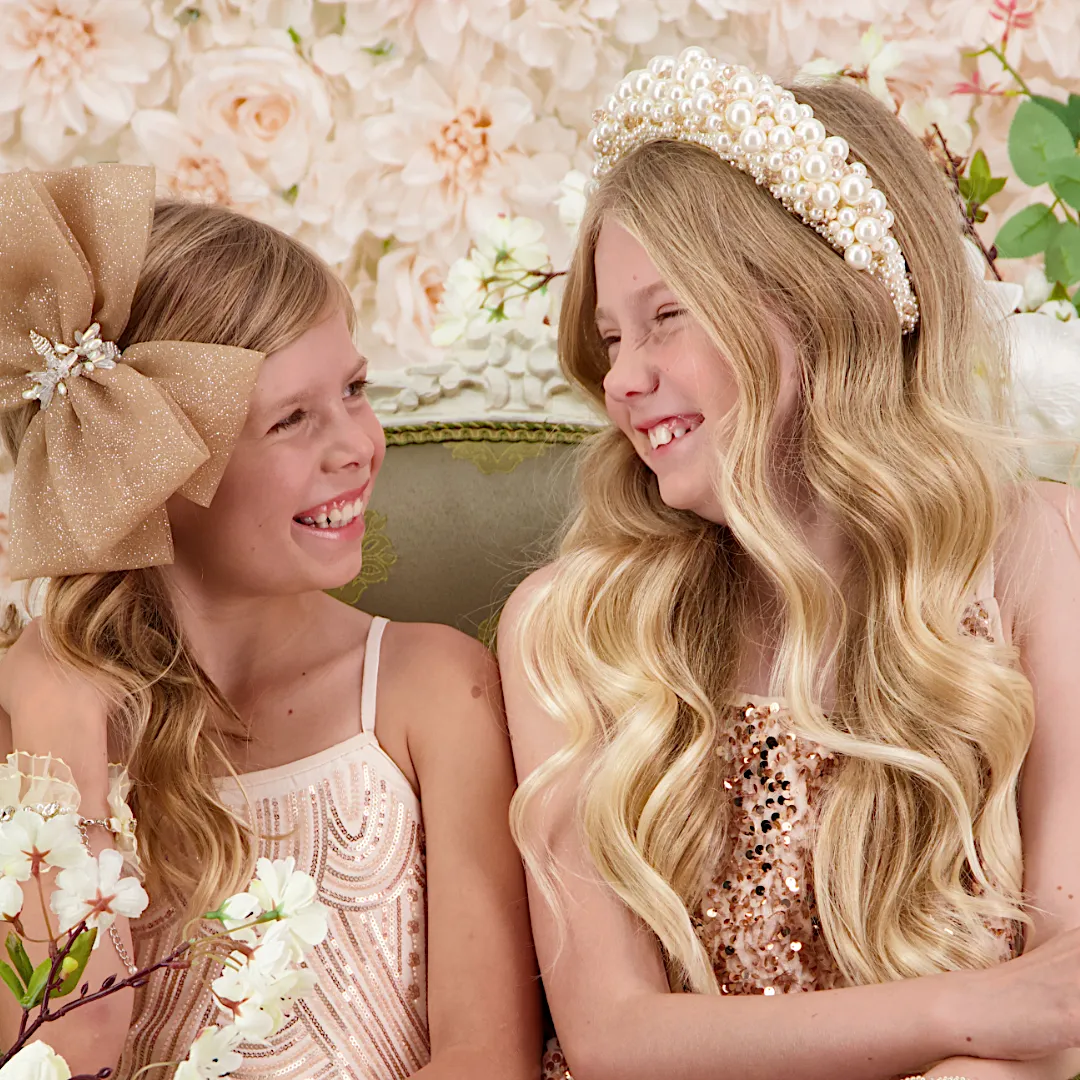 Taylor Blush Pearl Headband