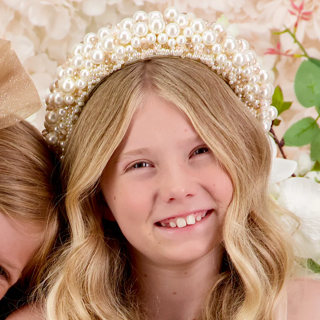 Taylor Blush Pearl Headband
