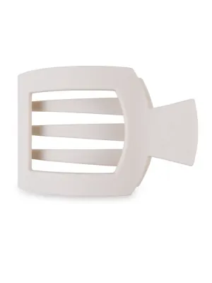 Teletie Medium Flat Square Clip - Toasted
