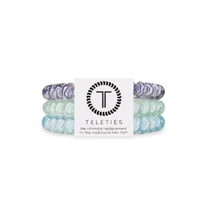 Teleties Hair Tie - Small Band Pack of 3 - Totally Turquoise