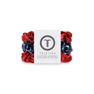 Teleties Silk Scrunchies - Large Band Pack of 3 - Independence Bae