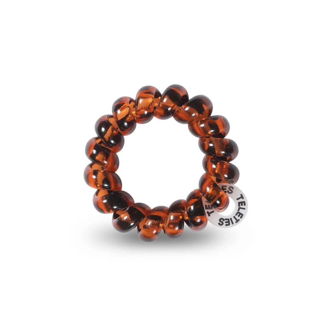 Teleties Tortoise Tiny Hair Ties Brown