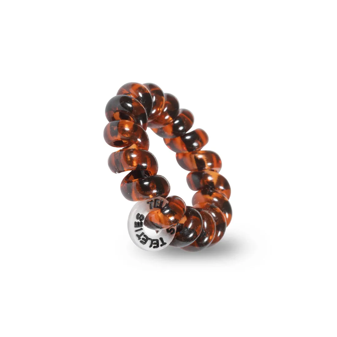 Teleties Tortoise Tiny Hair Ties Brown
