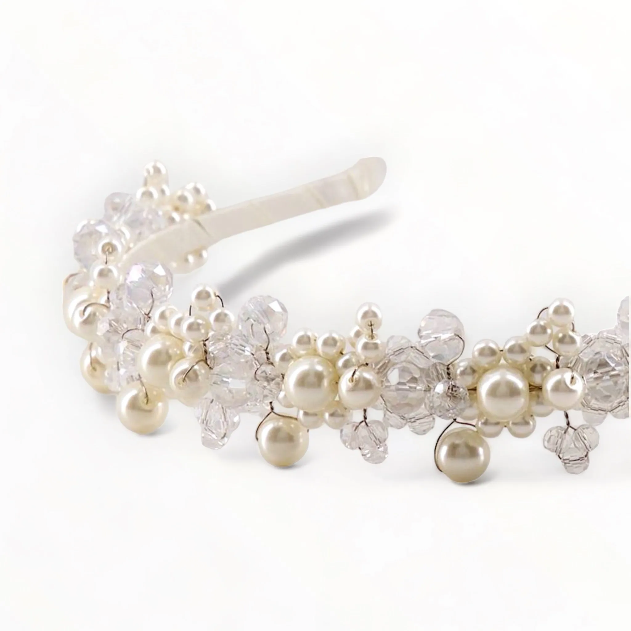 The Caressa Classic Pearl Designer Headband