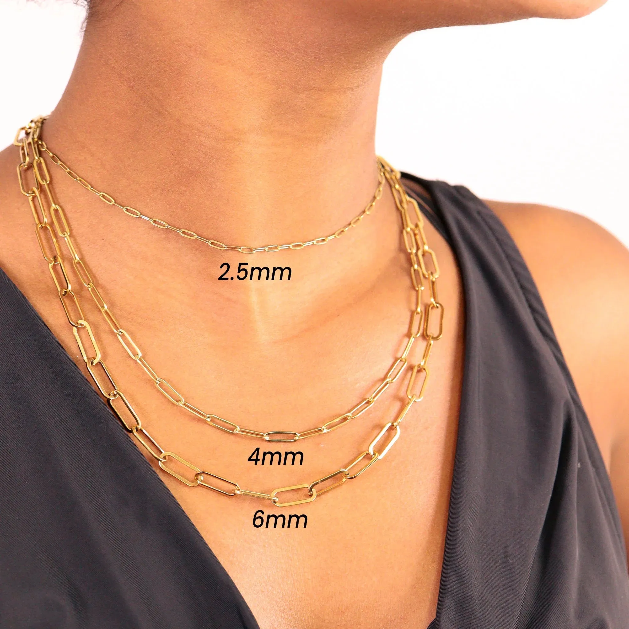 The Viral Paperclip Necklace In Gold
