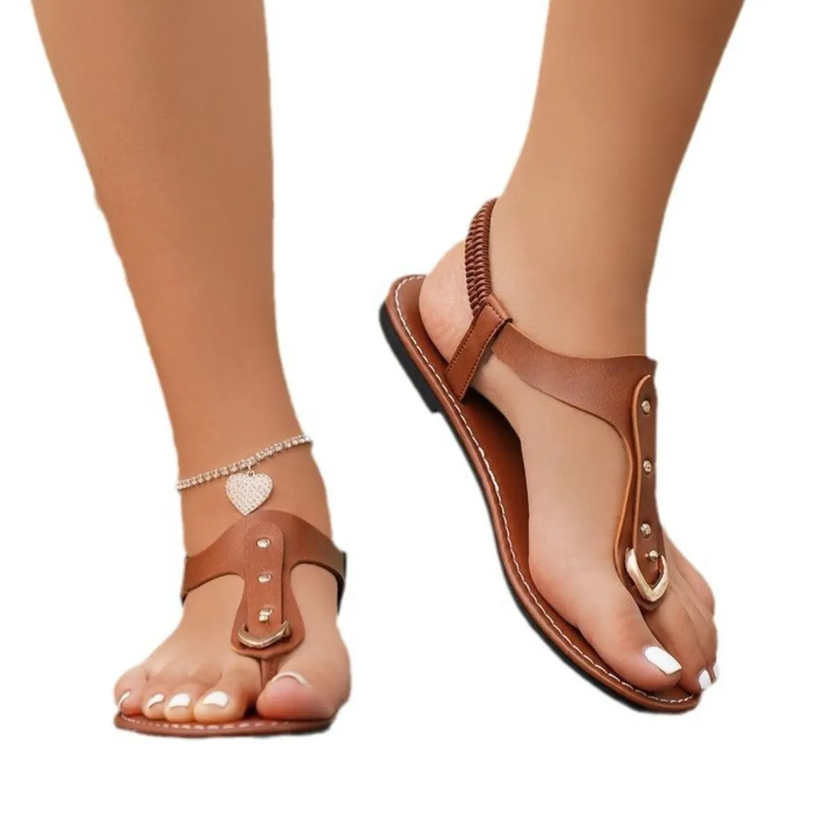 Toe Post Flats Sandals