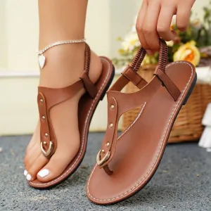 Toe Post Flats Sandals