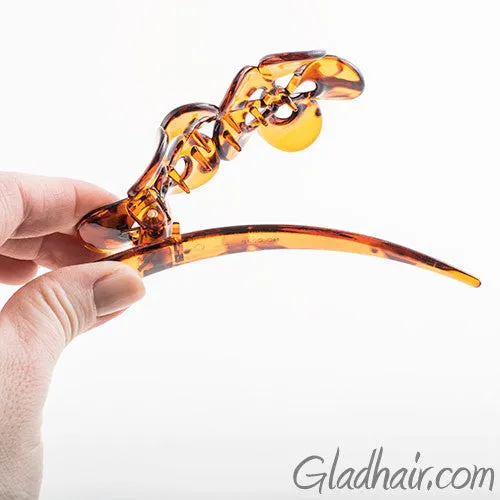 Two Flowers Tortoise Plastic Fork Beak Clip