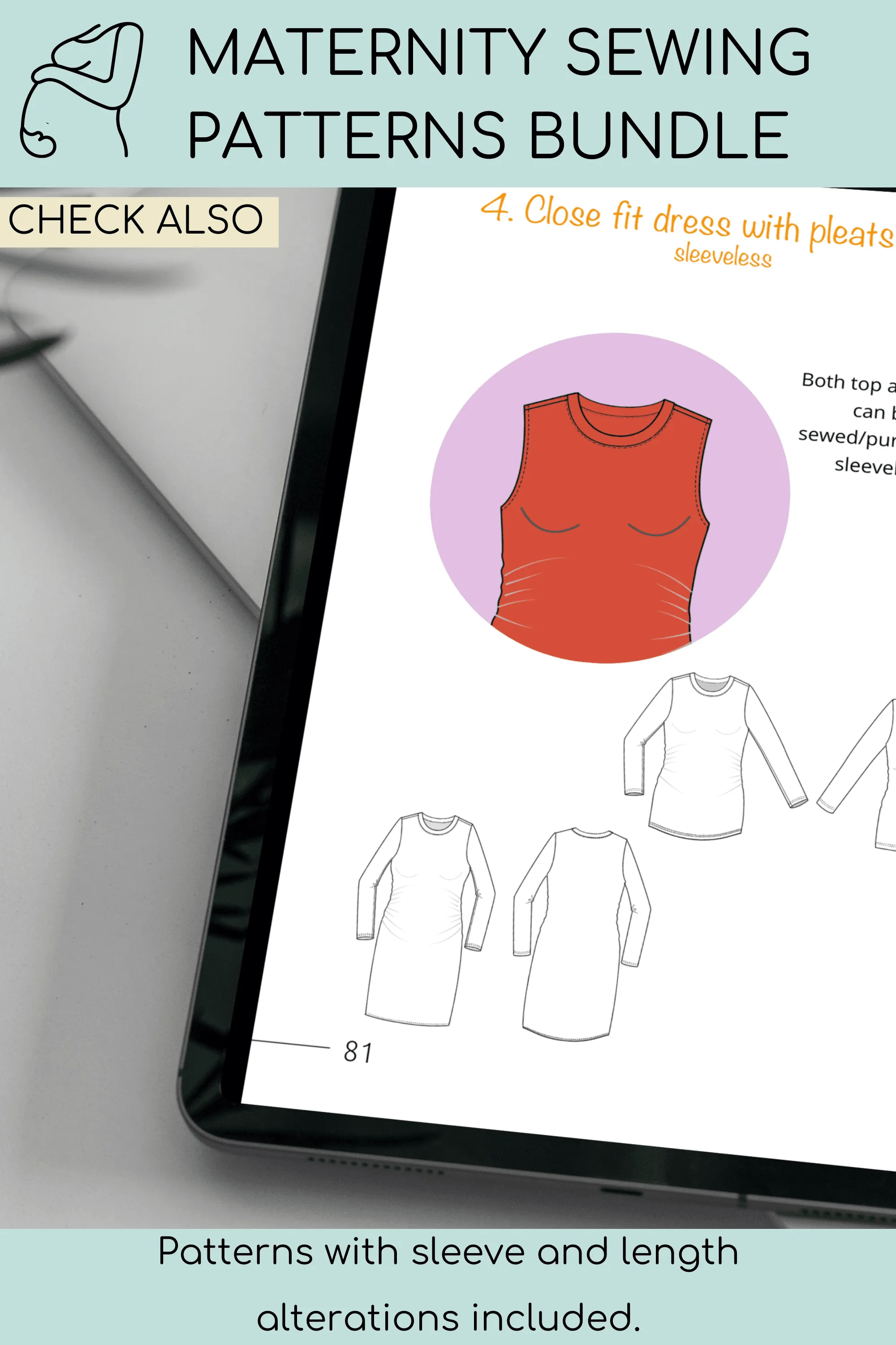 Ultimate Maternity Sewing Patterns Bundle | 14 1 Customizable Designs