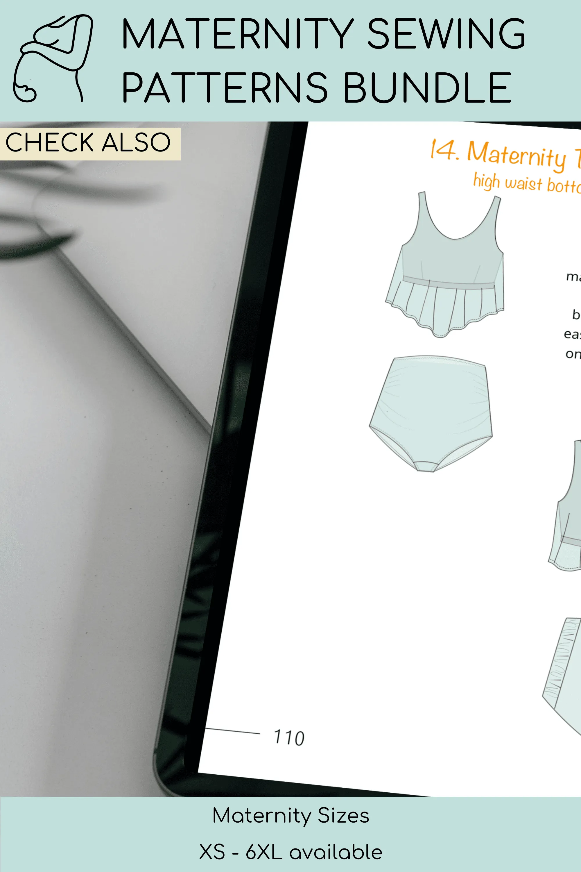 Ultimate Maternity Sewing Patterns Bundle | 14 1 Customizable Designs