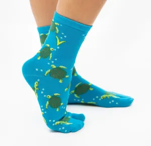 V-Toe Split Toe Novelty Sea Turtle Big Toe Tabi Socks