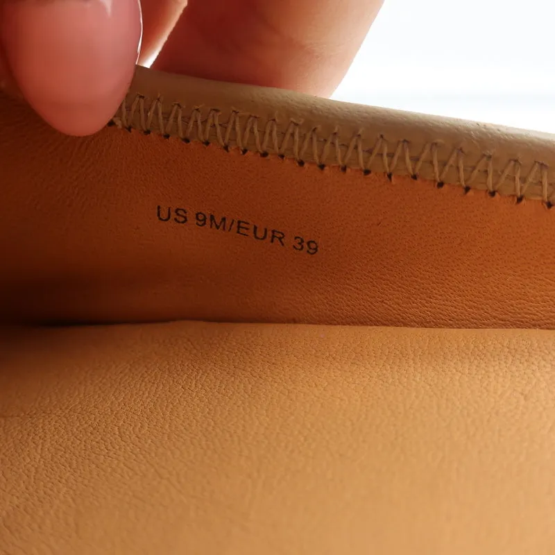 Vince Mules Canella Beige Calf Hair Size 9 Slip-On Flats NEW