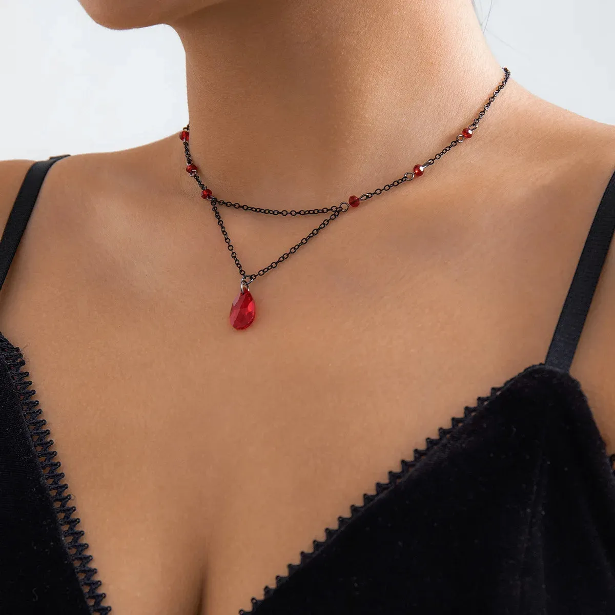 Water Drop Pendant Necklaces