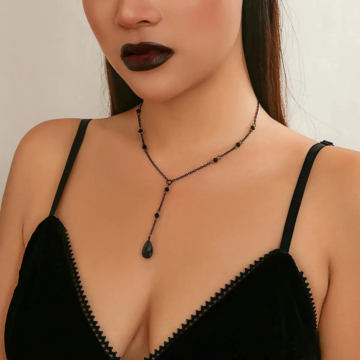 Water Drop Pendant Necklaces