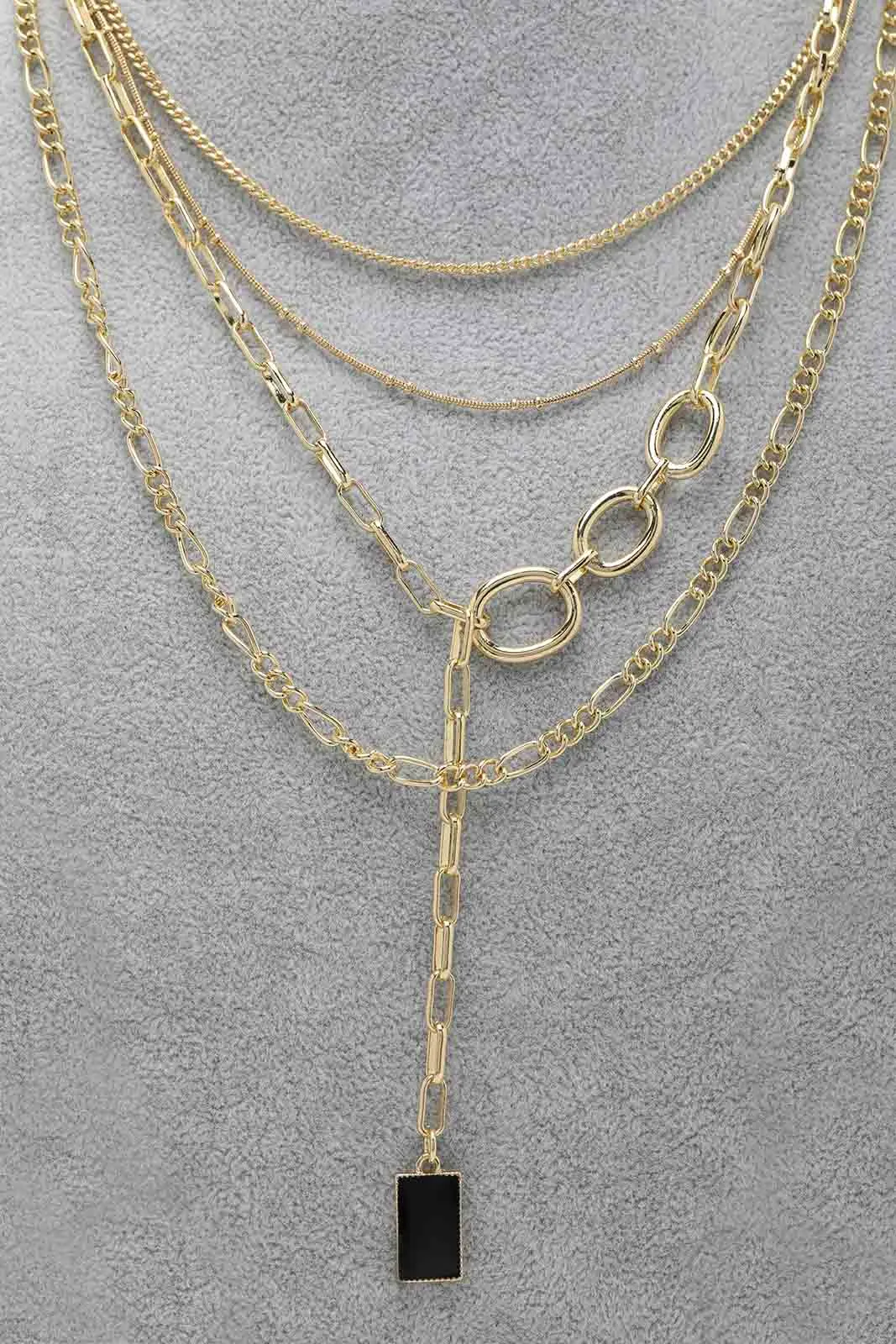 Women Gold Layered Necklaces