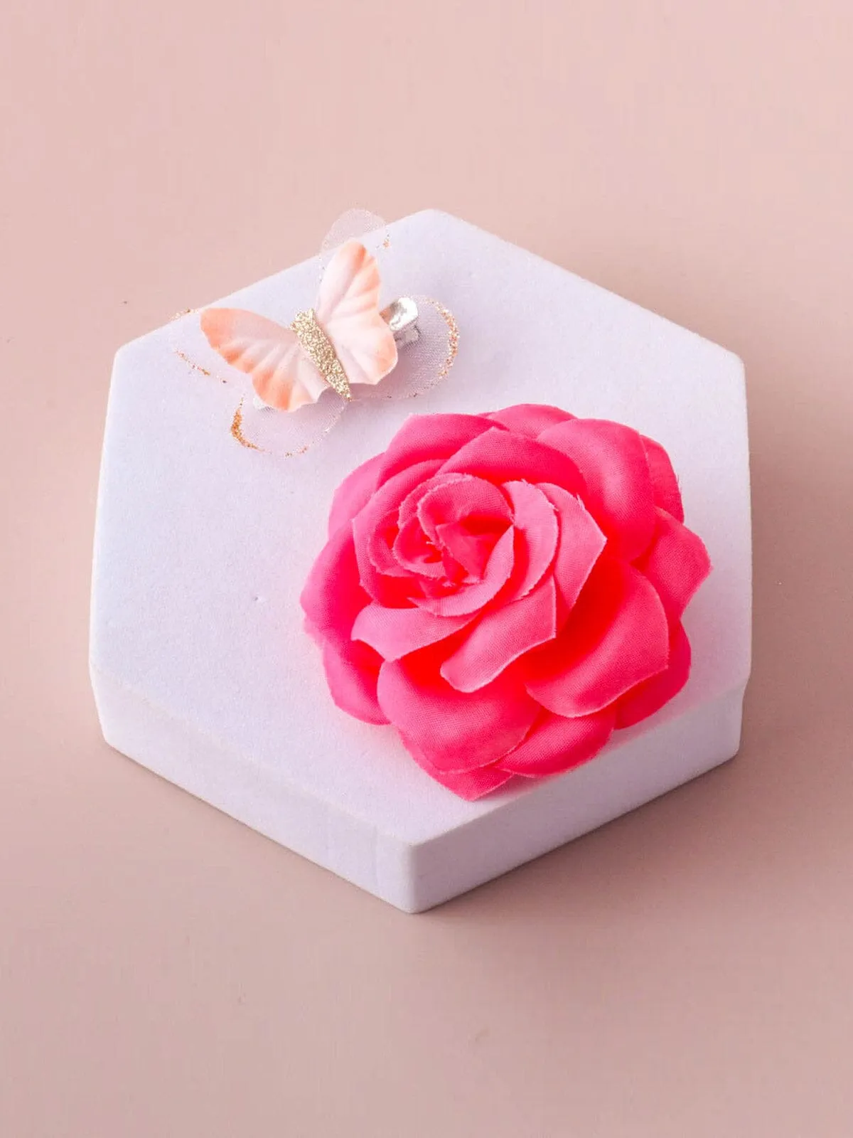 WOMEN'S MULTI COLORS FLOWER & BUTTERFLY HAIR CLIP BARRETTES
