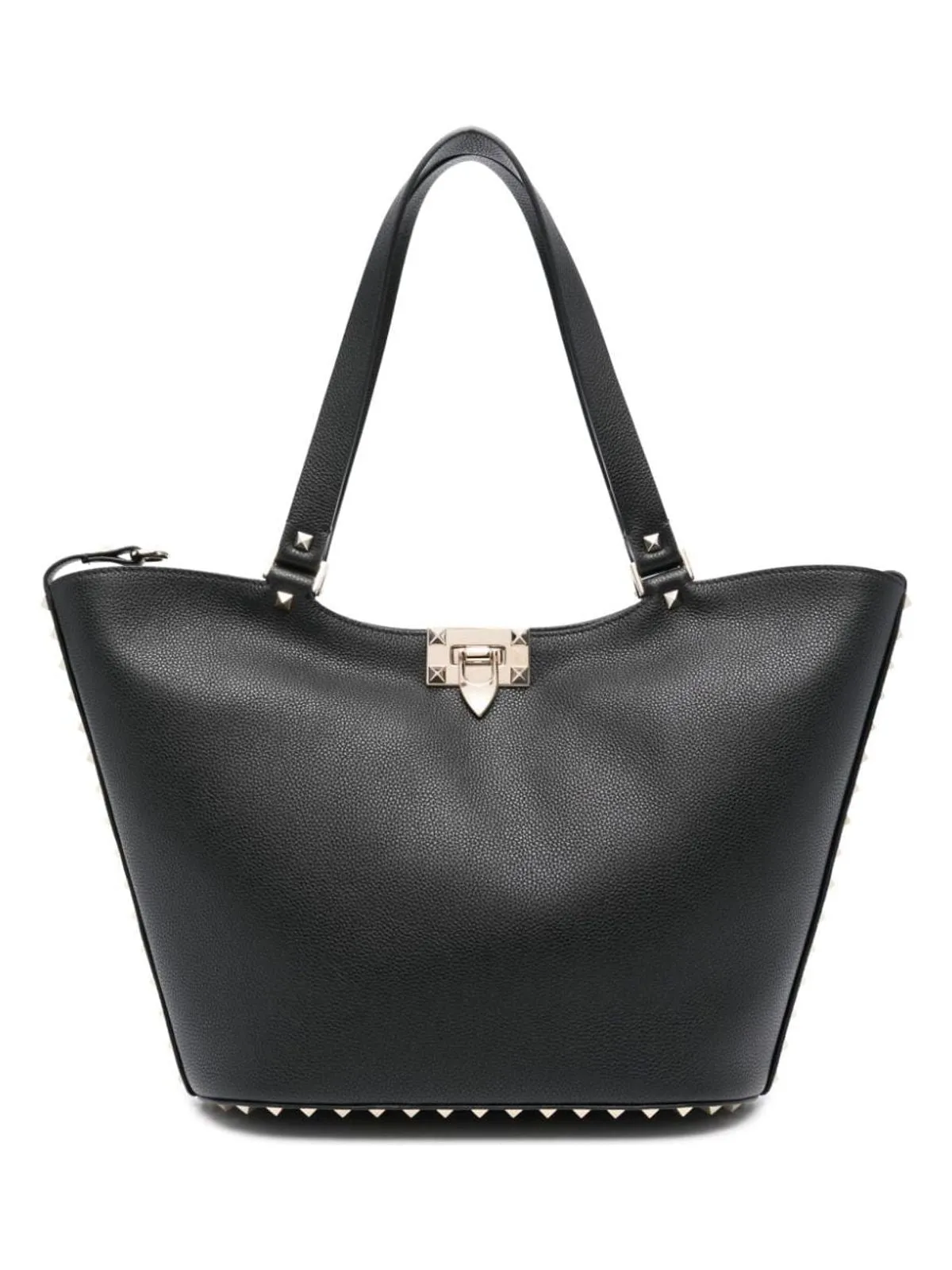 Women's Rockstud Small Tote Bag in Black | Size UNI | 4W2B0N07TAG0NO