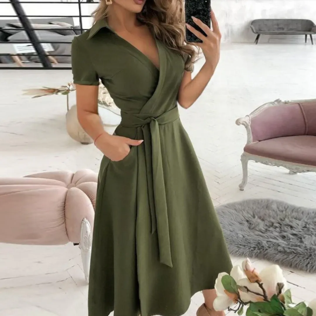 Women's Stunning Semi Formal Flare Dress | Midi