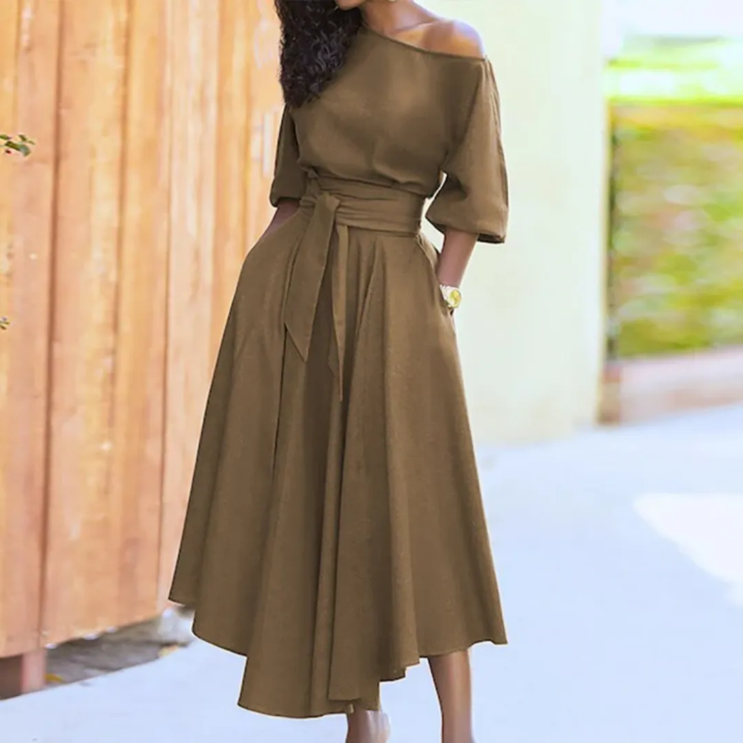 Women's Stunning Semi Formal Flare Dress | Midi