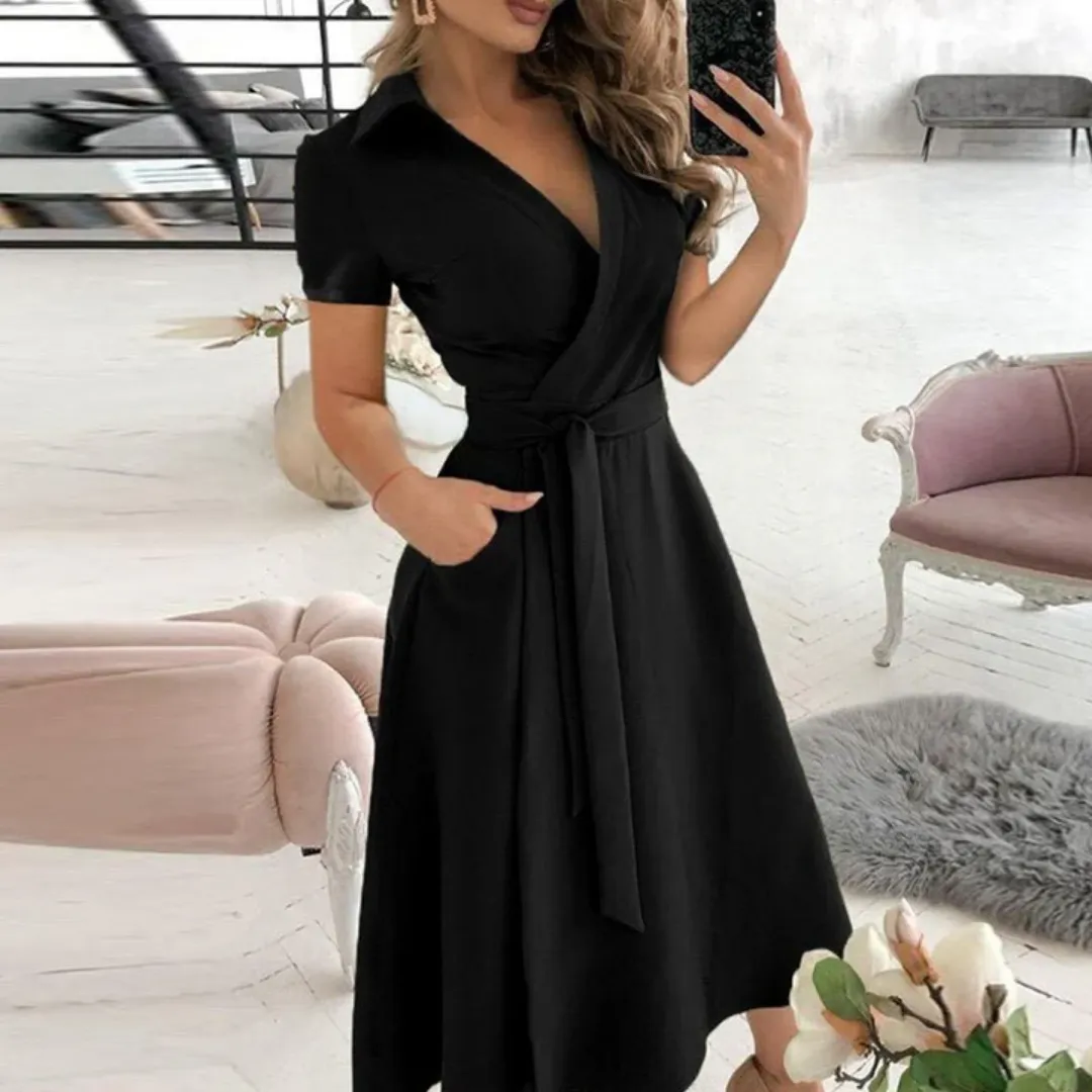 Women's Stunning Semi Formal Flare Dress | Midi