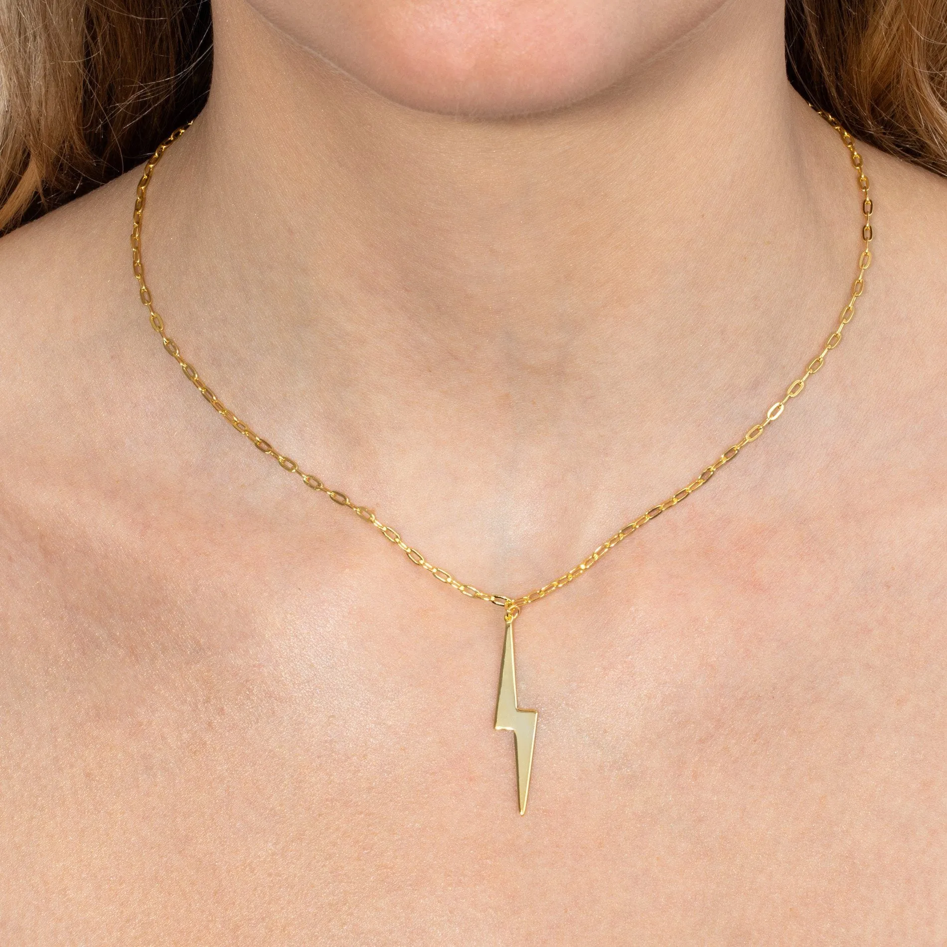 XL Lightning Bolt Chain Necklace